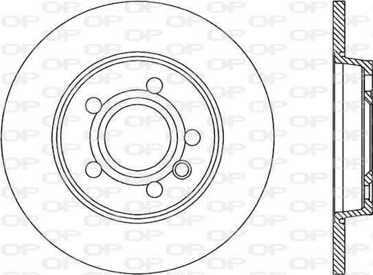 OPEN PARTS Тормозной диск BDA1844.10